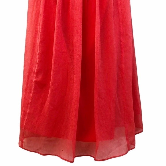 J. CREW COLLECTION NWT Silk Strapless Party Dress Size 2 in Coral Pink - Picture 8 of 16